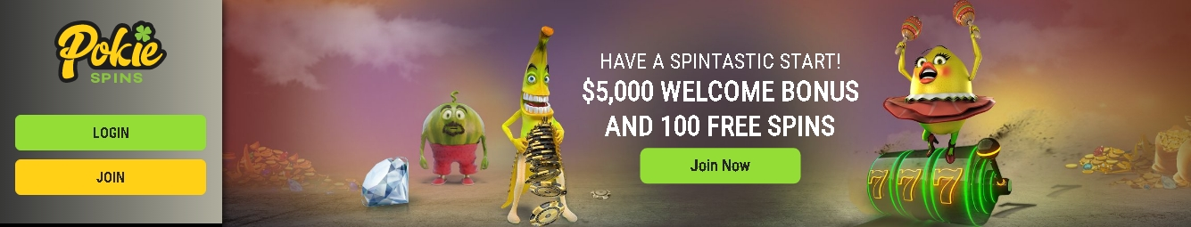 Pokie Spins welcome bonus.