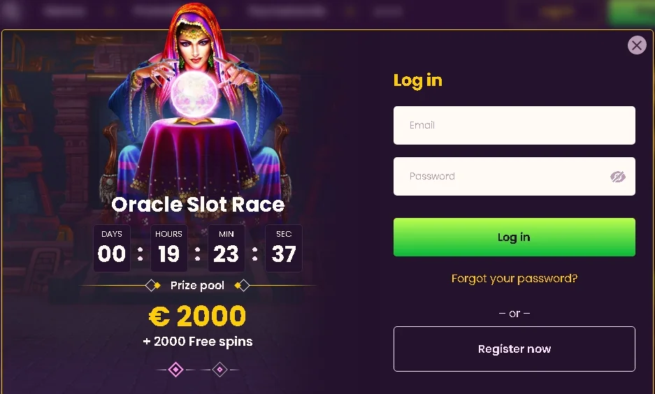 Bizzo Casino login