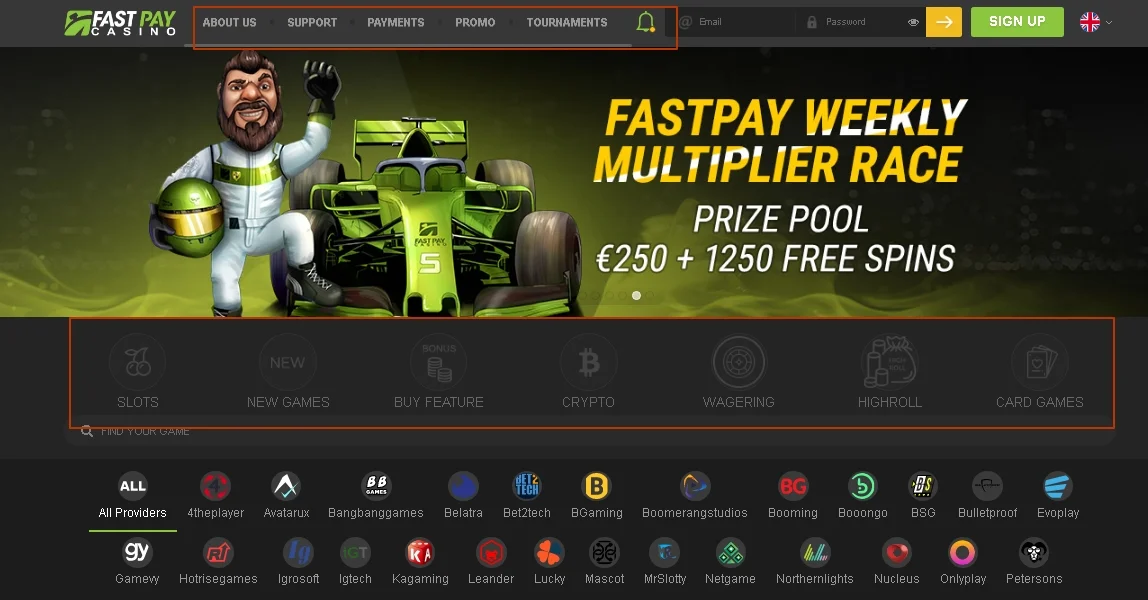 Fastpay online casino official website