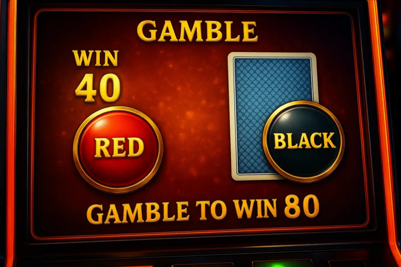 Gamble Feature in Slot Machines: Doubling Wins
